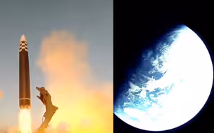 朝鲜用洲际导弹给地球拍了张照片 “火星-17”多角度发射现场曝光