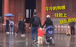游客故宫偶遇有爱一幕 仔细一看还有隐藏彩蛋 网友：爸妈是真爱系列