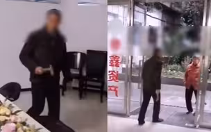 现场！屋顶违建菜园子被物业清理 大爷手持铁锤怒砸物业办公室