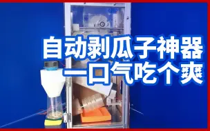 一口气吃个爽！高校师生发明自动剥瓜子神器