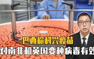 好消息！巴西称科兴疫苗，对南非和英国变种病毒有效