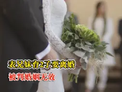 表兄妹育2子要离婚被判婚姻无效：各自抚养1个小孩，抚养费各自承担