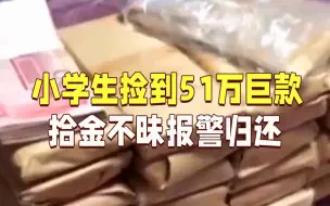 小学生遛狗捡到26万巨款报警归还，妈妈：实际上是51万，已还给失主