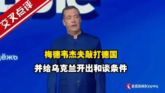 梅德韦杰夫敲打德国 并给乌克兰开出和谈条件