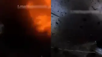 第一视角！乌军扫雷车触雷引爆后被火球吞没，地上泥土被炸飞