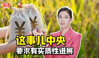 三农锐评丨你种粮食我出钱？这事儿中央要求有实质性进展