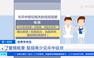 世界卒中日：远离卒中 从健康生活开始