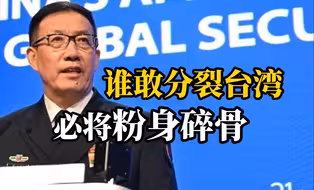 国防部长董军：谁胆敢把台湾分裂出去必将粉身碎骨