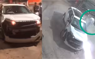 广东揭阳一路虎深夜连撞多车 司机下车后拔腿就跑 现场画面曝光