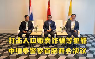 打击人口贩卖、诈骗等犯罪，中缅泰三边警察首脑开会决议