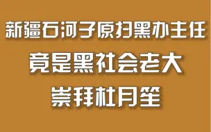新疆石河子原扫黑办主任，竟是黑社会老大，崇拜杜月笙。
