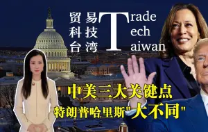 “贸易 科技 台湾”中美三大关键点 特朗普哈里斯“大不同”！