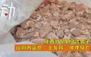 陕西甘泉县3名男子山洞内盗挖“土龙骨”被埋身亡