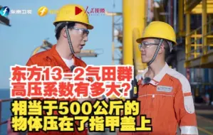 【信仰的力量】东方13-2气田群高压系数有多大 相当于500公斤的物体压在了指甲盖上
