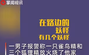 妖精竟是我自己！男子报警称4个妖精放火烧了他家，结局太好笑！