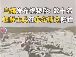 乌媒发布视频称 数十名朝鲜士兵在库尔斯克阵亡