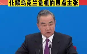 王毅谈化解乌克兰危机的四点主张