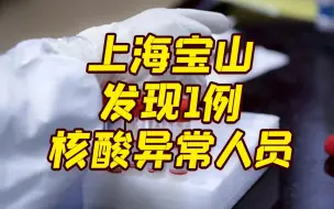 上海宝山发公告：发现1例核酸异常人员 相关人员即刻召回
