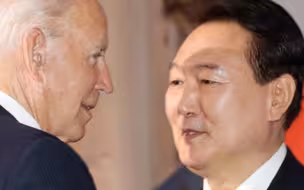 韩总统尹锡悦与拜登会面后 对韩外长“吐槽”美国会并飙脏话