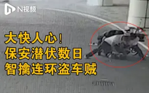 大快人心！广州番禺保安“潜伏”数日智擒连环盗车贼