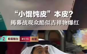 小馄饨皮本皮？卡塔尔世界杯揭幕战观众酷似吉祥物