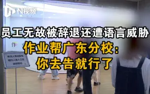 员工试用期遭无故裁员，作业帮广东分校负责人：你告就是了