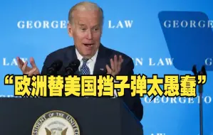 “欧洲替美国挡子弹太愚蠢”