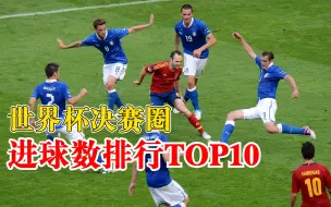 世界杯决赛圈各队进球数排行榜：巴西、德国、阿根廷位居前3