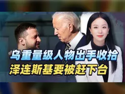 乌重量级人物给出暴击，泽连斯基被逼下台？自己人出手“收拾”了