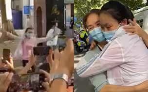 女孩第一个飞奔出高考考场 和妈妈相拥落泪：多亏妈妈才坚持复读