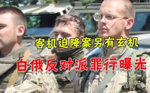 迫降客机事件不简单！被抓的白俄反对派竟为乌克兰作战，乱杀平民