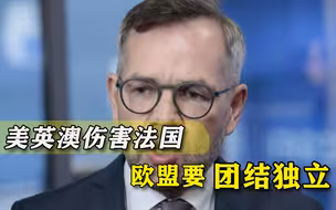 美澳英捅刀法国，欧盟幡然醒悟要求团结独立：不能再依赖美国了