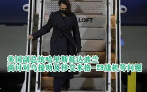 美国副总统哈里斯抵达波兰 商讨对乌援助及移交米格-29战机等问题