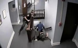 监控实拍：当庭逃脱！美国警察飞扑摔断四根肋骨都追不回来
