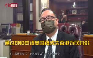 港区全国人大代表廖长江：通过BNO申请英国籍或失香港永居身份