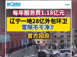 辽宁一地28亿外包环卫雪除不干净？官方回应
