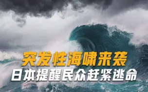 突发性海啸来袭，美国已经中招，日本连发警告提醒民众赶紧逃命