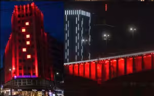 塞尔维亚红了！多地亮起“中国红”，表示对中国援助的深深谢意