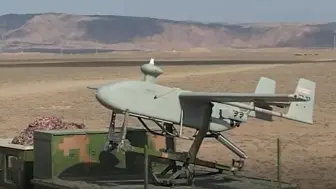 西北大漠,无人机演练高空侦察