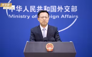 赵立坚说英方应停止玩弄双重标准