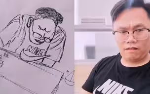 老师监考发现学生在草稿纸上画画 收上试卷看到“肖像”当场愣住