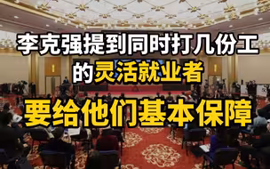 李克强提到同时打几份工的灵活就业者：要给他们基本保障