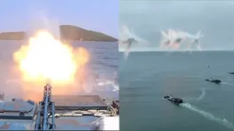 沉浸式感受！粤西海域 海军陆战队海上实弹射击训练
