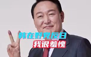 韩国总统的底线，真的可以更低，尹锡悦称：为在野党反日感到羞愧