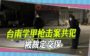 台南学甲枪击案共犯被裁定免押，6万元交保，岛内舆论沸腾