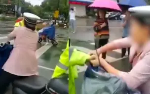 拧手臂抢帽子骂交警，浙江一女子违反交规被劝阻竟当街撒泼