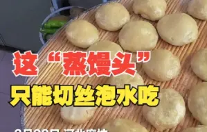 媳妇网上学的蒸馒头，一家人无奈切丝泡水吃了