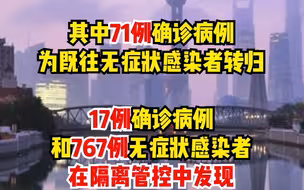 5月19日，上海新增本土确诊病例88例、无症状感染者770例