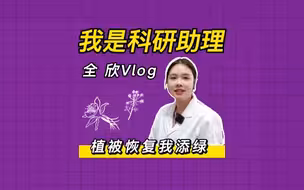 我是科研助理丨全欣：植被恢复我添绿