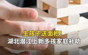 生孩子送面积！湖北潜江上新多孩家庭补助